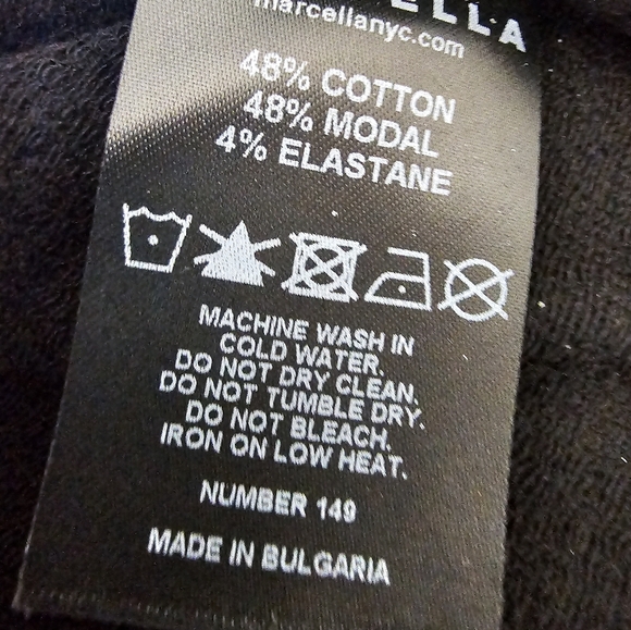 MARCELLA NYC Lorimer Sweatshirt Maxi Dress Black Sz L NWT - Picture 9 of 9
